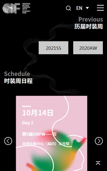 深圳原創設計時(shí)裝周網站案例圖片1