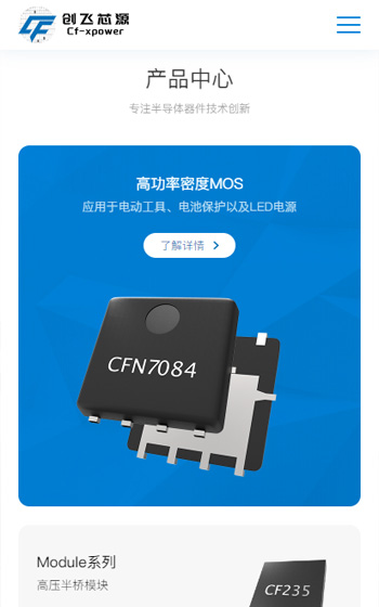 創飛(fēi)芯源半導體網站案例圖片1